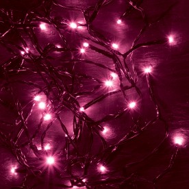 LED svietiaci reťazec, ružová, 100 LED - KII 100/P